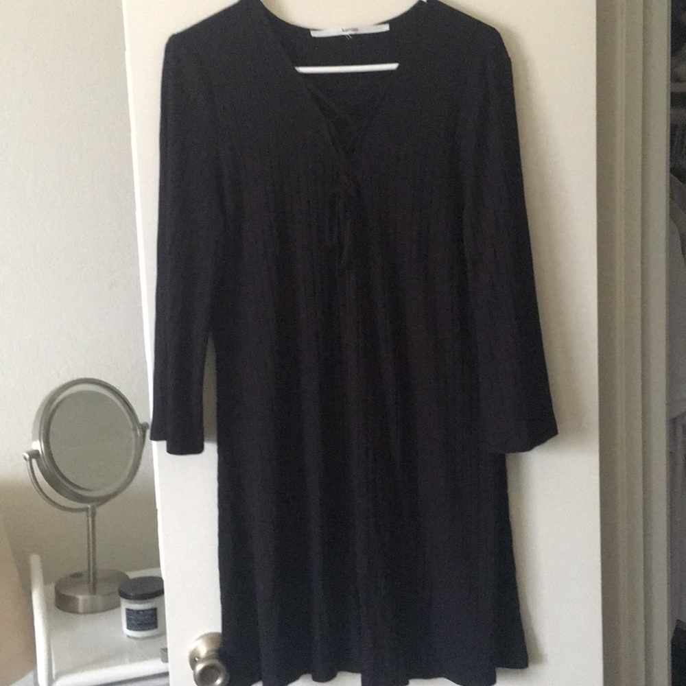 Kenzie Black Long sleeve mini dress, Size M